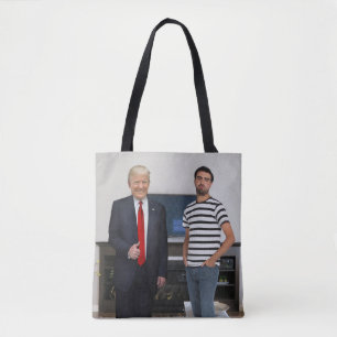 Je ontmoette President Donald Trump Foto toevoeg Tote Bag