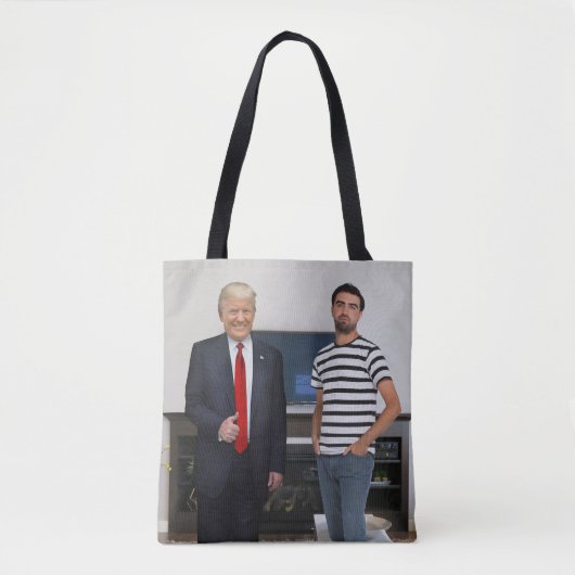Je ontmoette President Donald Trump | Foto toevoeg Tote Bag (Voorkant)