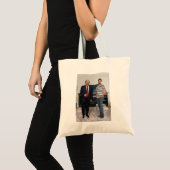 Je ontmoette President Donald Trump | Foto toevoeg Tote Bag (Voorkant (product))