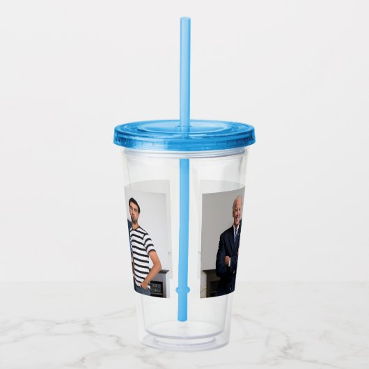 Je ontmoette President Joe Biden | Foto toevoegen Acryl Drinkbeker (Rechts)
