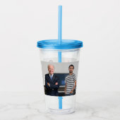 Je ontmoette President Joe Biden | Foto toevoegen Acryl Drinkbeker (Voorkant)