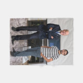 Je ontmoette President Joe Biden | Foto toevoegen Fleece Deken (Voorkant (Horizontaal))