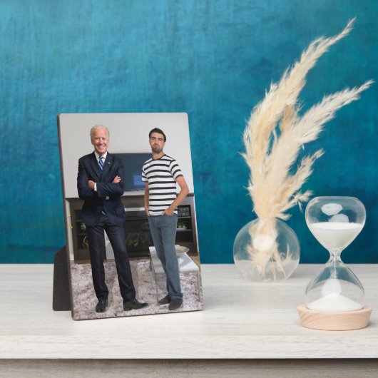 Je ontmoette President Joe Biden | Foto toevoegen Fotoplaat (Zijkant)