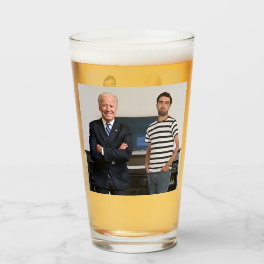 Je ontmoette President Joe Biden | Foto toevoegen Glas (Voorkant gevuld)