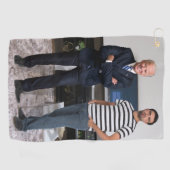 Je ontmoette President Joe Biden | Foto toevoegen Golfhanddoek (Horizontaal)