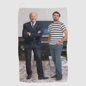 Je ontmoette President Joe Biden | Foto toevoegen Golfhanddoek (Voorkant)