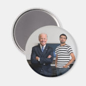 Je ontmoette President Joe Biden | Foto toevoegen Magneet (Voorkant / Achterkant)
