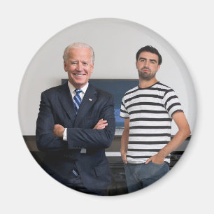 Je ontmoette President Joe Biden   Foto toevoegen Magneet
