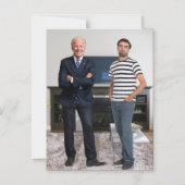 Je ontmoette President Joe Biden | Foto toevoegen Magnetische Uitnodiging (Voorkant)