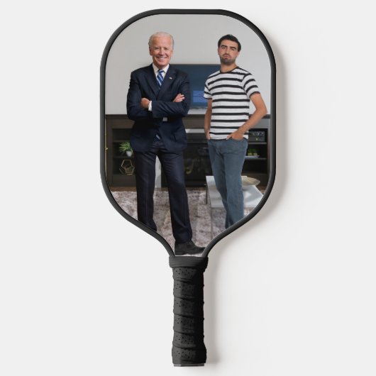 Je ontmoette President Joe Biden | Foto toevoegen Pickleball Paddle (Voorkant)