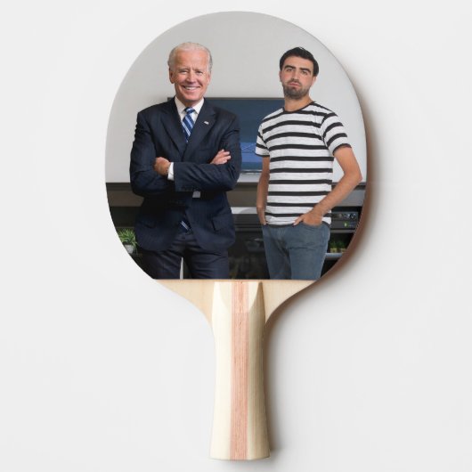 Je ontmoette President Joe Biden | Foto toevoegen Tafeltennisbatje (Voorkant)