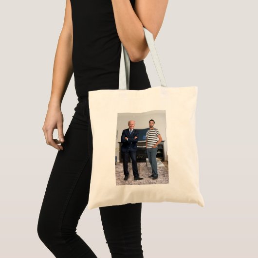 Je ontmoette President Joe Biden | Foto toevoegen Tote Bag (Voorkant (product))