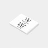 Je ontsnapt, laat post-it noten achter. post-it® notes (Schuin)