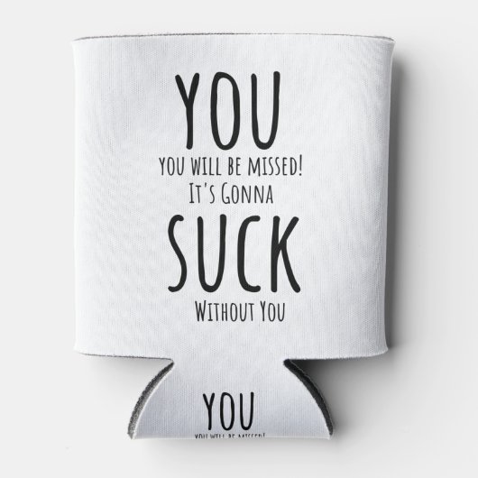 Je ontsnapt, vertrekt blikjeskoeler (Voorkant)