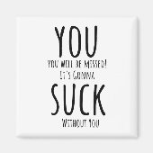 Je ontsnapt, vertrekt magneet (Voorkant)