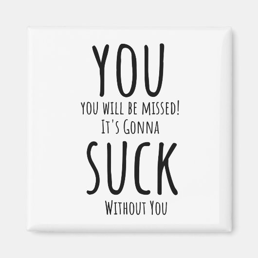 Je ontsnapt, vertrekt magneet (Voorkant)