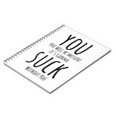 Je ontsnapt, vertrekt notitieboek (Linkerzijde)