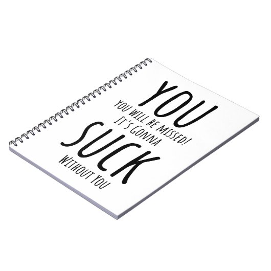 Je ontsnapt, vertrekt notitieboek (Linkerzijde)