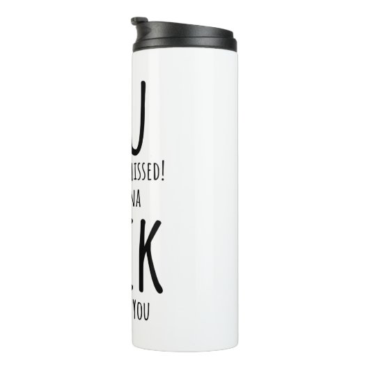 Je ontsnapt, vertrekt thermosbeker (Geroteerd rechts)