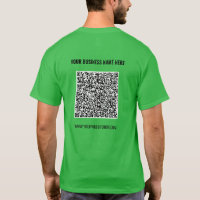Je ontwerp QR-code T-shirt voorbeeld aangepaste te