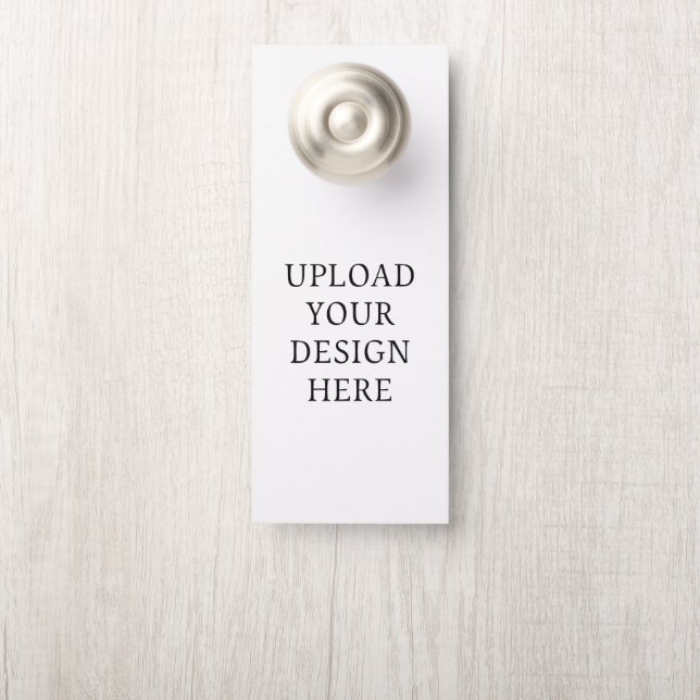 Je ontwerp uploaden deurhanger (Op knop)