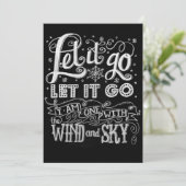 Je ontwerpt! Laat het kunstwerk invriezen Uitnodig Kaart (Staand voorkant)