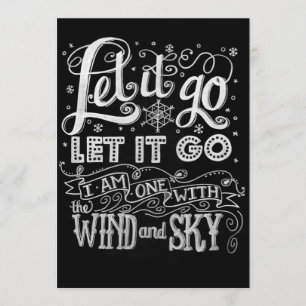 Je ontwerpt! Laat het kunstwerk invriezen Uitnodig Kaart