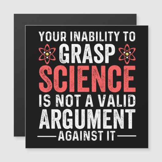 Je onvermogen om wetenschap te vatten is geen geld (Voorkant / Achterkant)