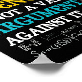 Je onvermogen om wetenschap te vatten is niet geld poster (Hoek)