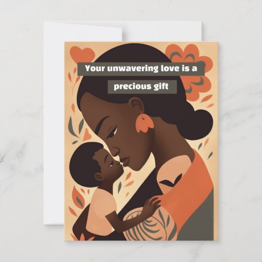 Je onwrikbare liefde is een kostbaar geschenk feestdagenkaart (Voorkant)