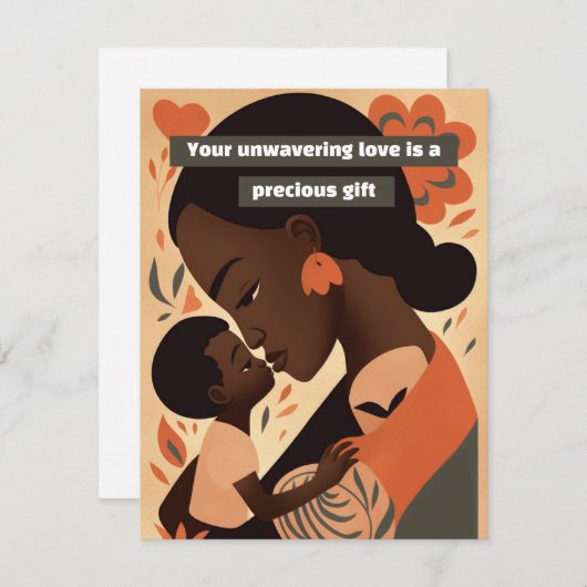 Je onwrikbare liefde is een kostbaar geschenk feestdagenkaart (Voorkant / Achterkant)