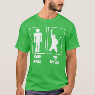 Je Oom Mijn Oom Gitaar Rocker Rock N Roll Band T-shirt