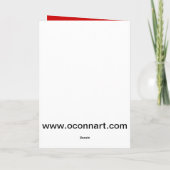 Je op de stoute lijst van de kerstman feestdagen kaart (Achterkant)