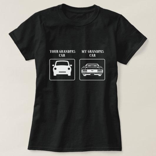 Je opa auto mijn opa auto t-shirt (Design voorkant)