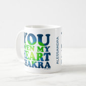 Je opent mijn hart Chakra Witte Mok Spirituele Gif (Voorkant links)