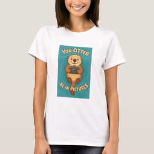 Je Otter In Beeld – Cameragenieke Zeeotter T-shirt