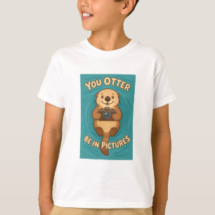 Je otter moet in beeld – Cameravriendelijke zeeott T-shirt