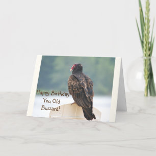 Je oude buzzard Birthday Card Feestdagen Kaart