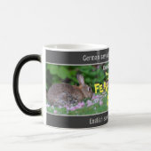 Je oude FEAR-RABBIT - gekke vertaald Duits! Magische Mok (Links)