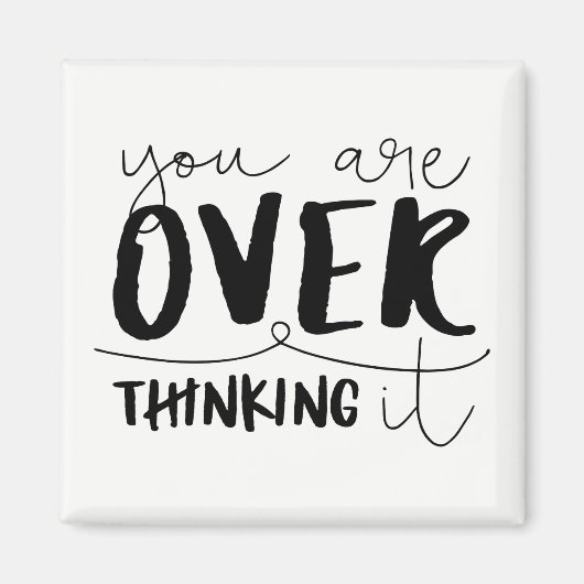 Je overdenkt het magneet (Voorkant)