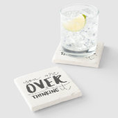 Je overdenkt het stenen onderzetter (Zijkant)