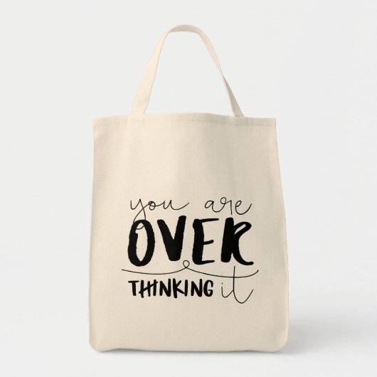 Je overdenkt het tote bag (Voorkant)