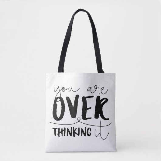 Je overdenkt het tote bag (Voorkant)
