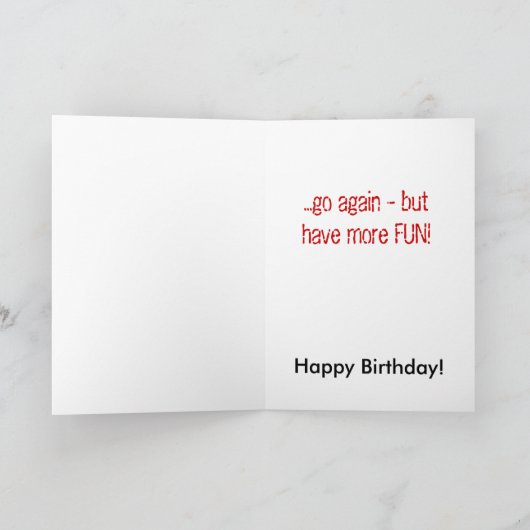 Je overleefde een andere reis rond de zon... kaart (Binnen)