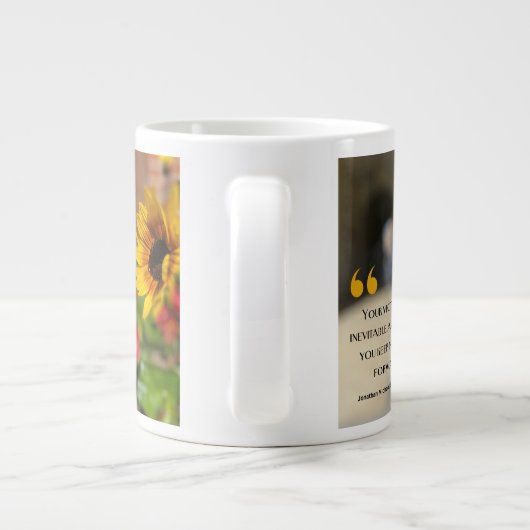 Je overwinning is onvermijdelijk grote koffiekop (Achterkant)