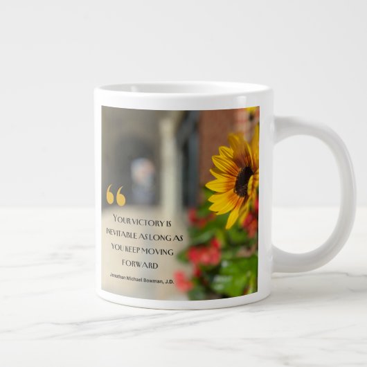 Je overwinning is onvermijdelijk grote koffiekop (Rechts)