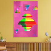 Je paaspresesntie III Canvas Afdruk (Insitu (Woonkamer))