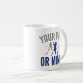 Je pace of mijn? koffiemok (Voorkant rechts)