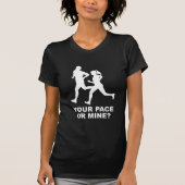 Je pace of mijn? t-shirt (Voorkant)
