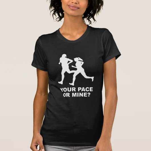Je pace of mijn? t-shirt (Voorkant)